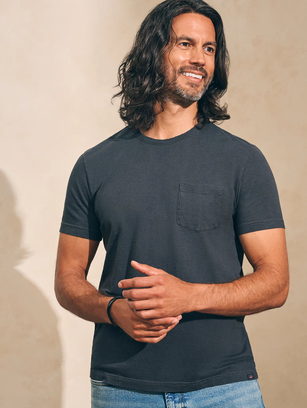 Sunwashed Pocket Tee - Washed Black
