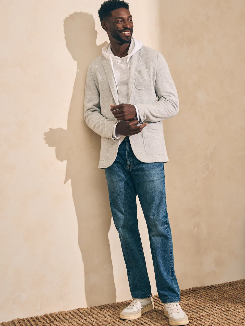 Inlet Knit Blazer - Heather Grey
