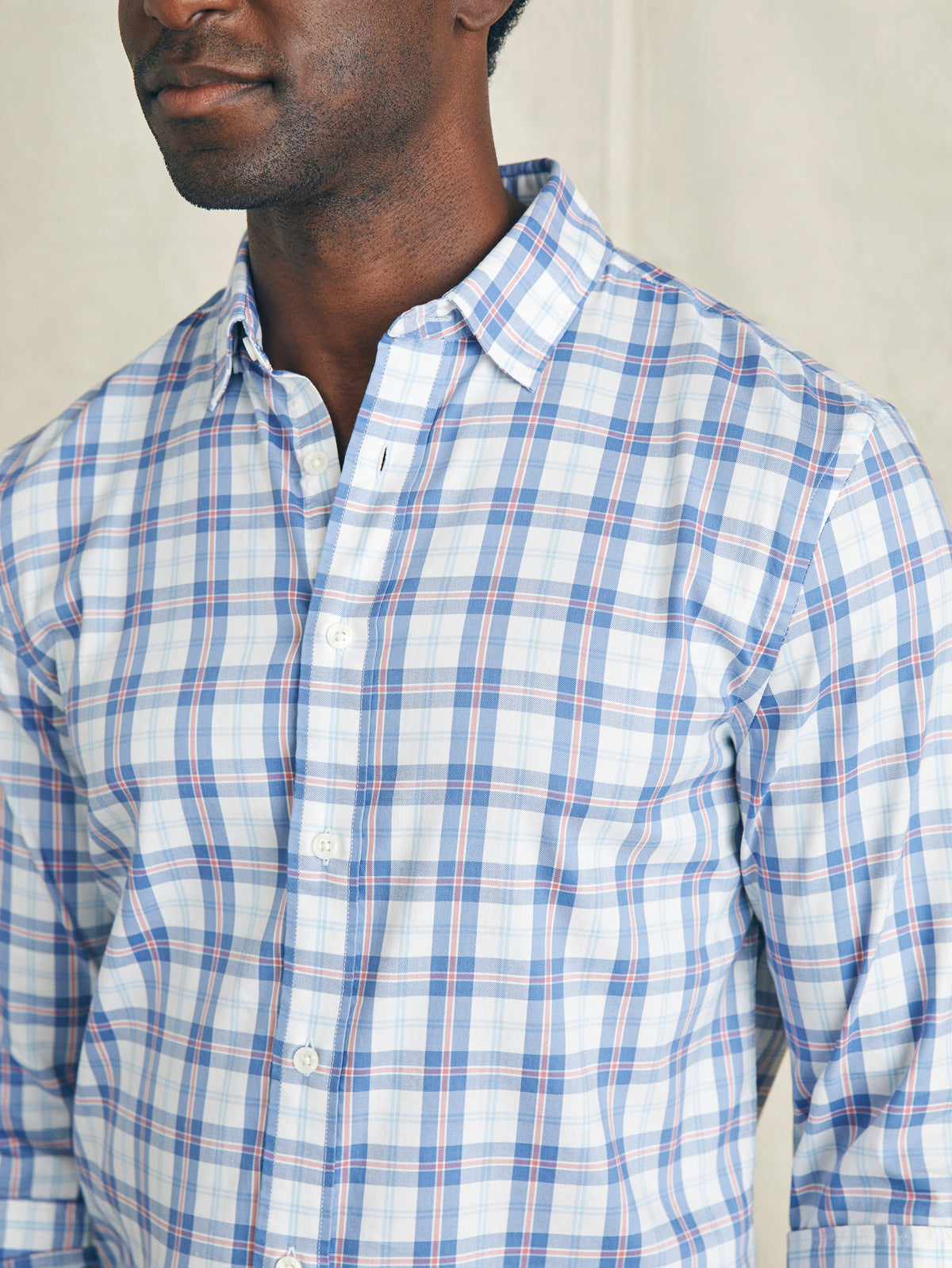 The Movement Shirt in Spring Valley Plaid by Faherty