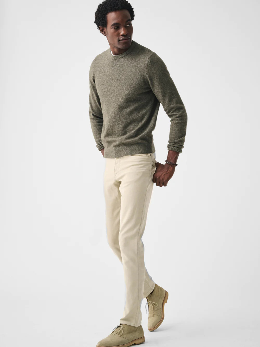 Jackson Crew Sweater - Olive Heather