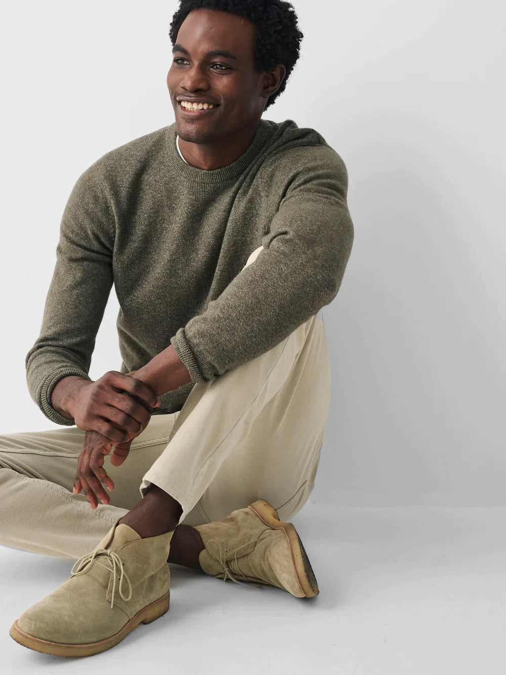 Jackson Crew Sweater - Olive Heather