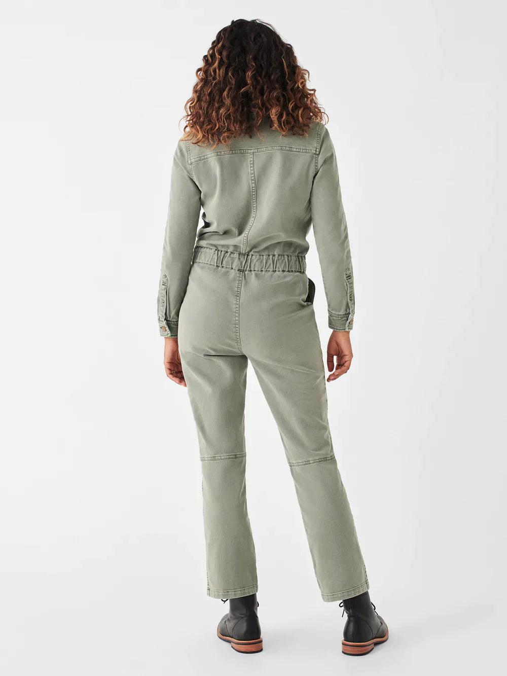 Overland Twill Jumpsuit - Olive
