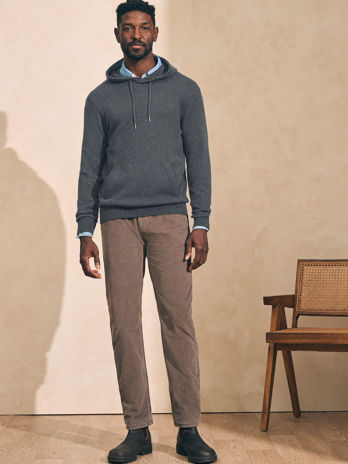 Jackson Sweater Hoodie - Ash Heather