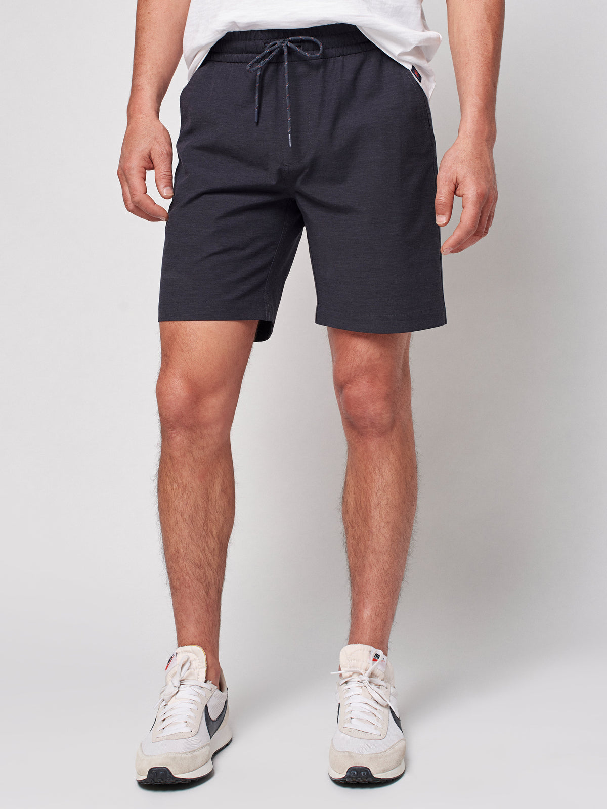 Drawstring All Day Shorts - Charcoal - (8&quot; Inseam)