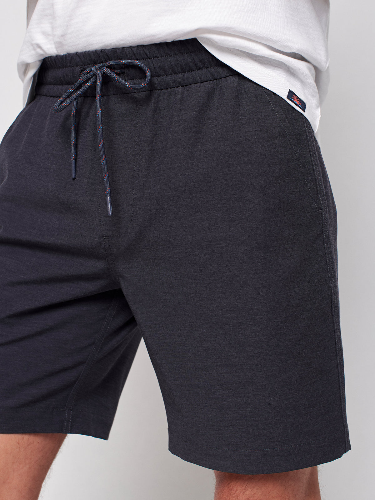 Drawstring All Day Shorts - Charcoal - (8&quot; Inseam)