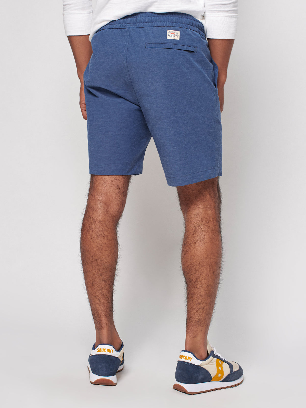 Drawstring All Day Shorts - Navy - (8&quot; Inseam)