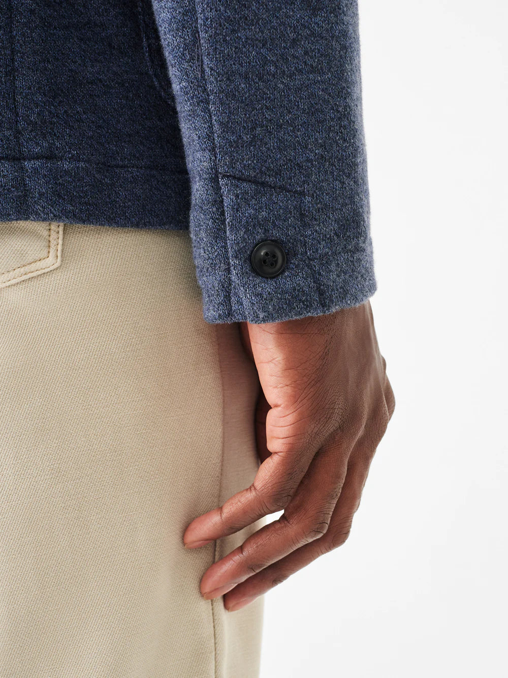 Inlet Knit Blazer - Deep Navy Melange