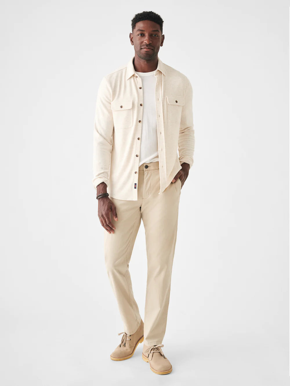 Legend Sweater Shirt Off White Faherty Australia