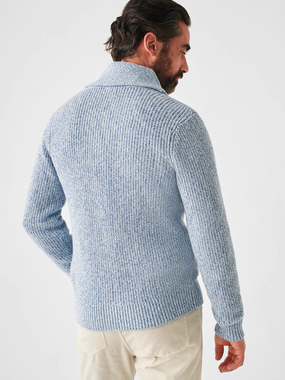 Marled cotton sweater sales