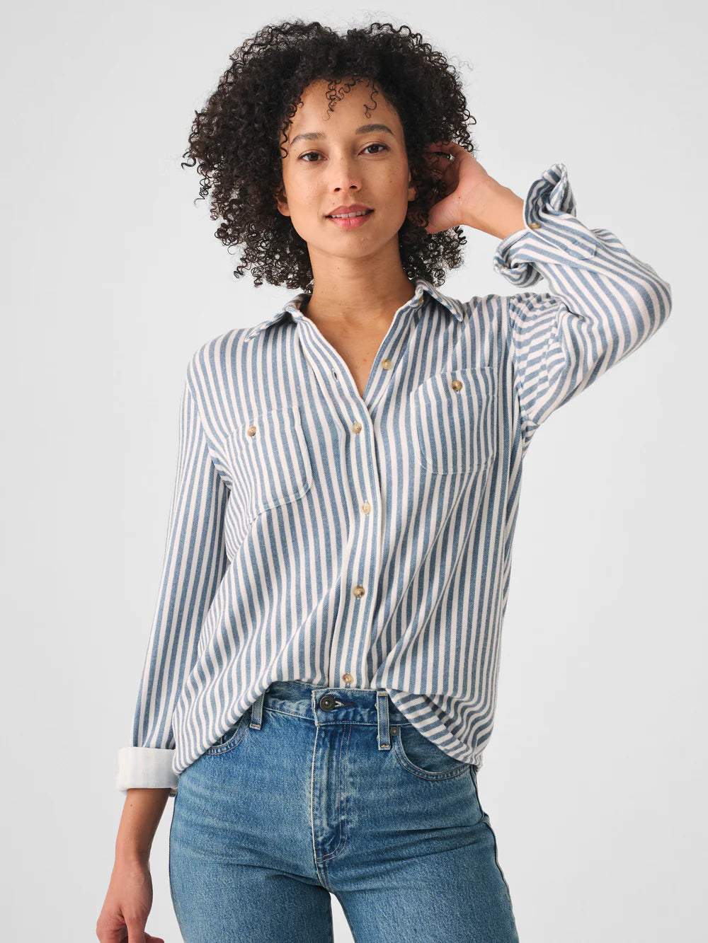 Legend Sweater Shirt - Navy Blazer Stripe