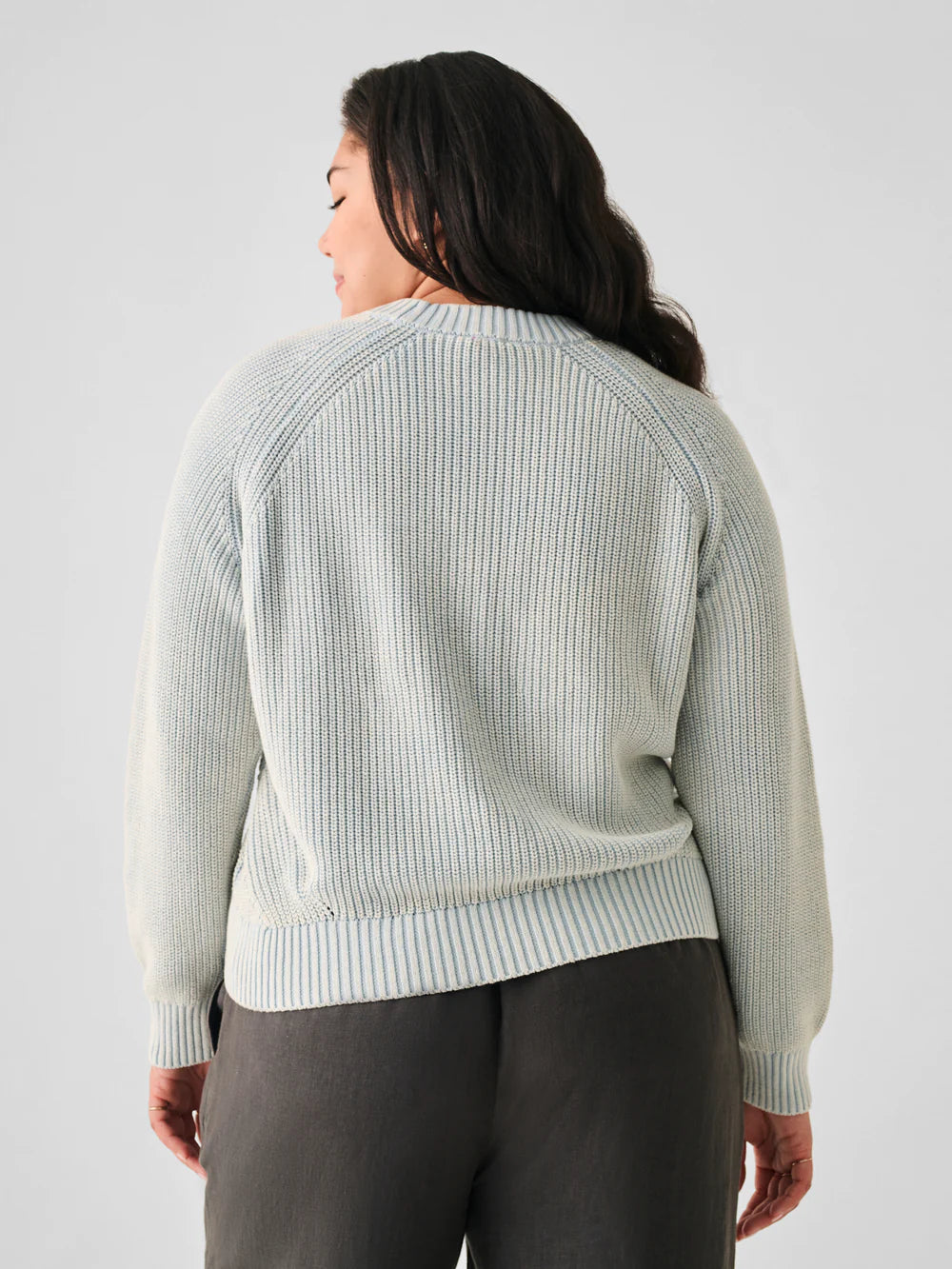 Sunwashed Fisherman Crew Sweater - Heather