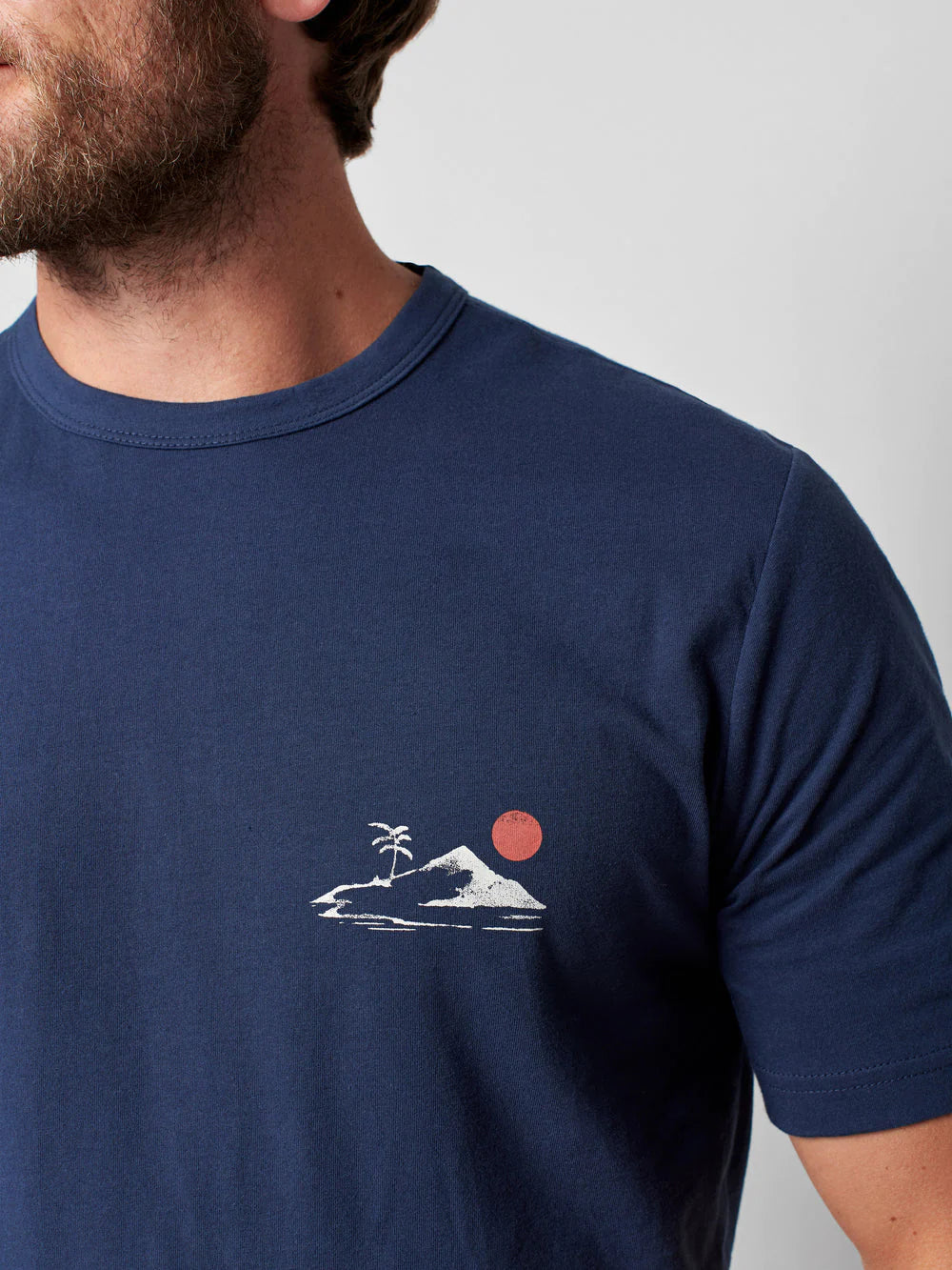 Graphic Sun and Sea Tee - Blue Nights